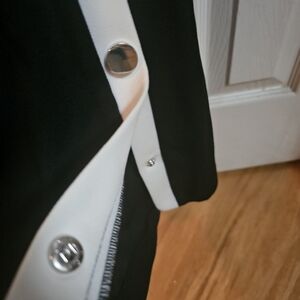 Stripe Front Snap Jumpsuit